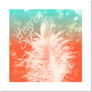 Heaven Sent Angel Feather Posters and Art